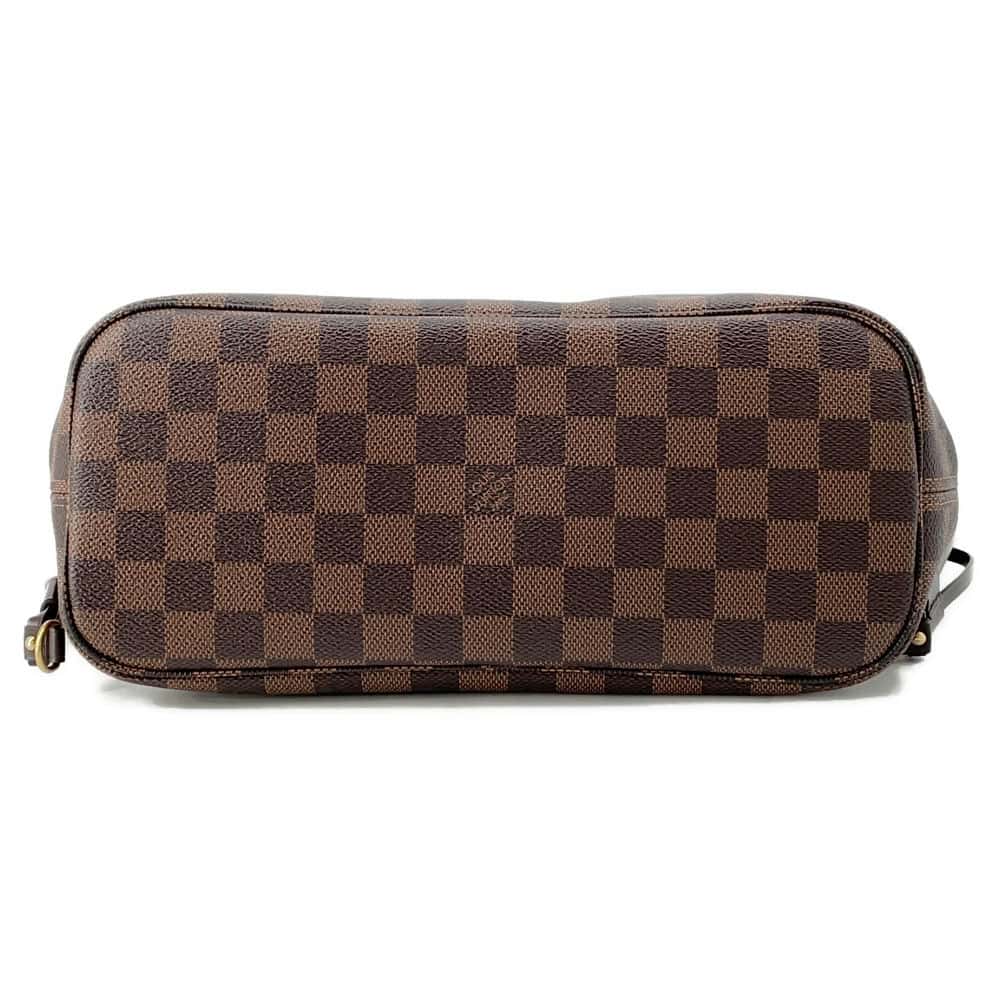 LOUIS VUITTON Neverfull Red N41359 Damier Ebene Canvas Size PM