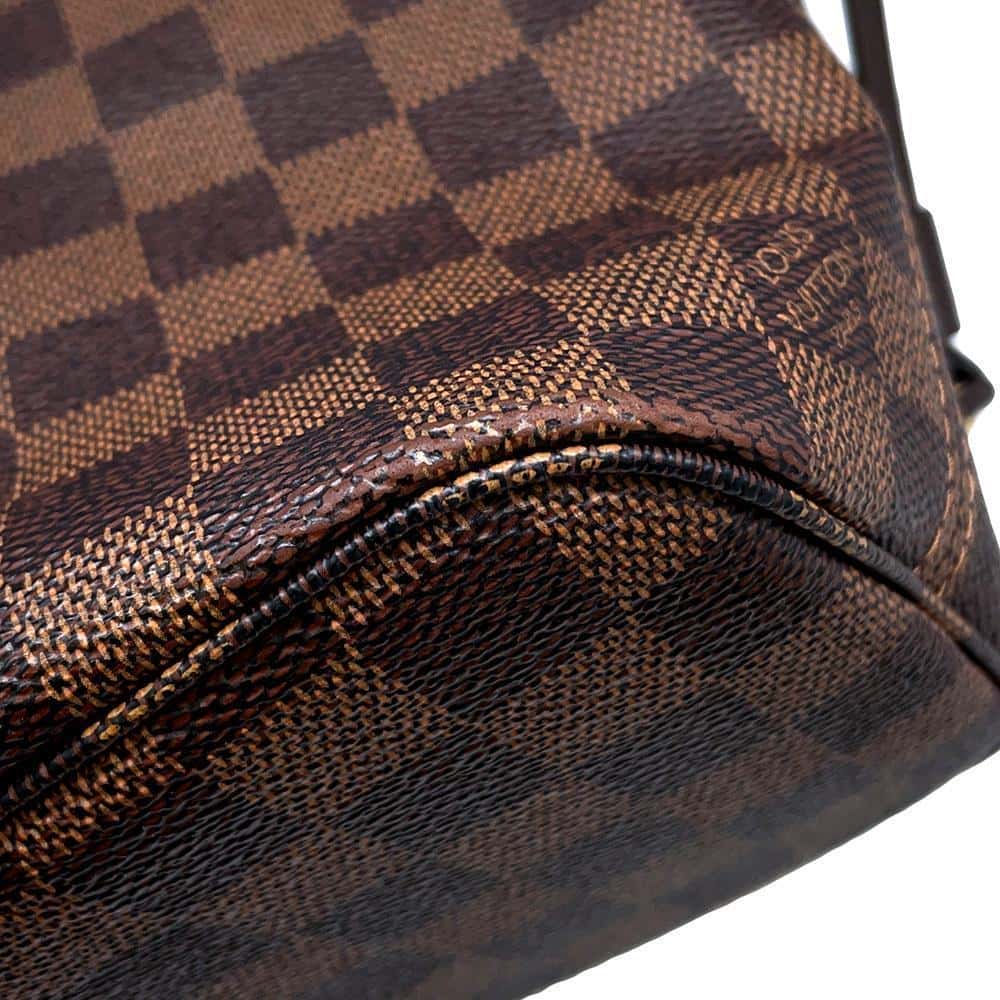 LOUIS VUITTON Neverfull Red N41359 Damier Ebene Canvas Size PM