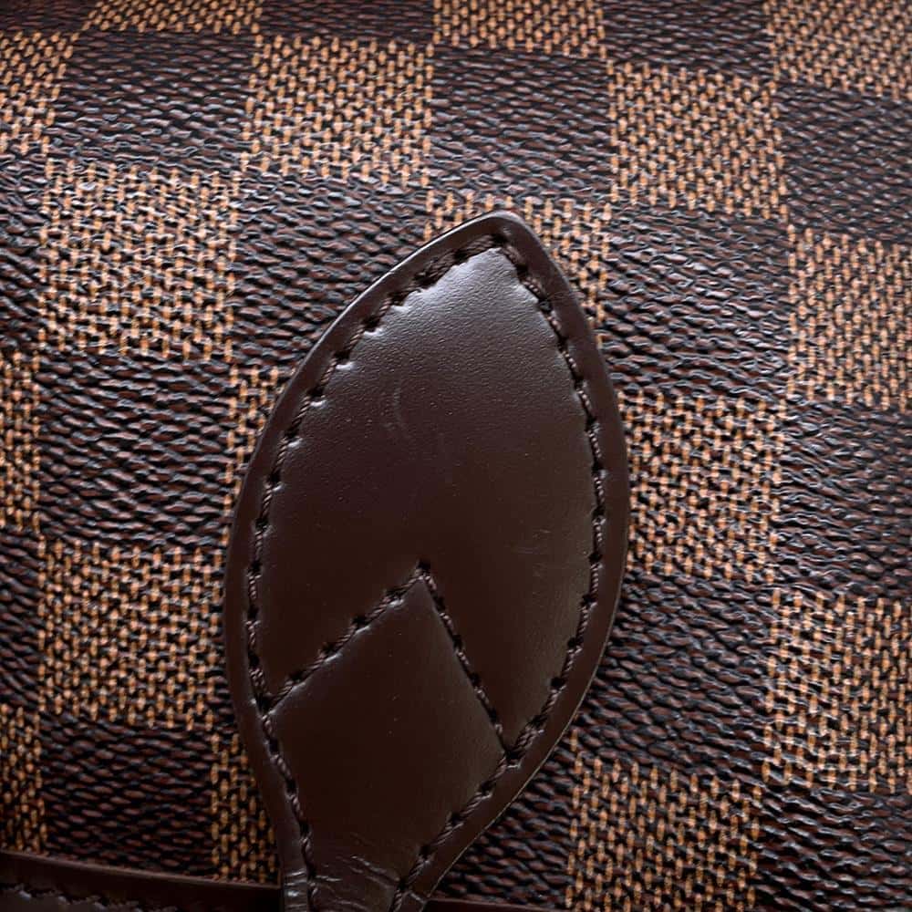 LOUIS VUITTON Neverfull Red N41359 Damier Ebene Canvas Size PM