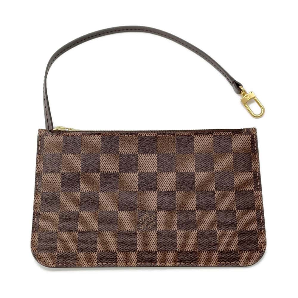 LOUIS VUITTON Neverfull Red N41359 Damier Ebene Canvas Size PM