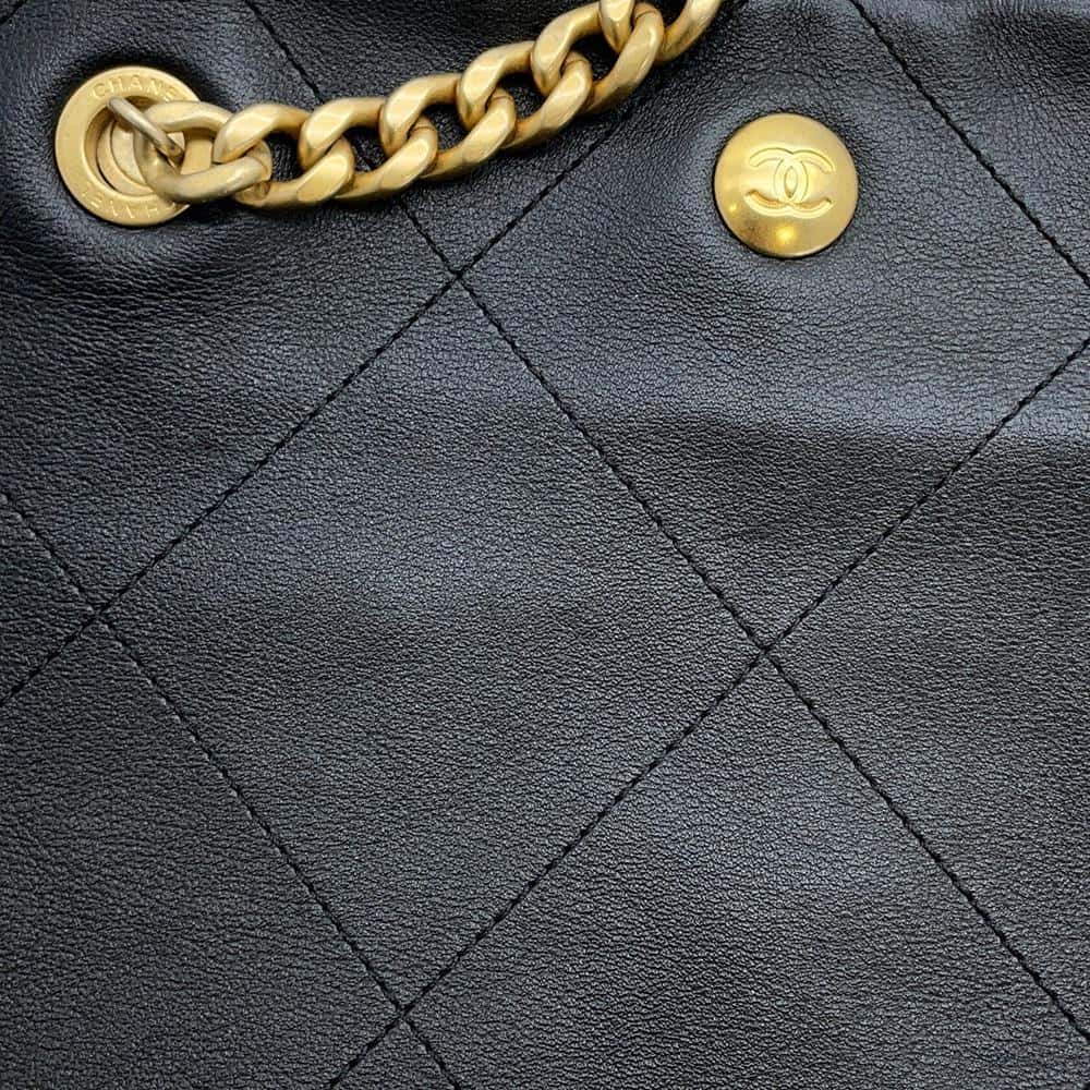 CHANEL Matelasse 2way Chain Tote BlackAS3128 Lambskin