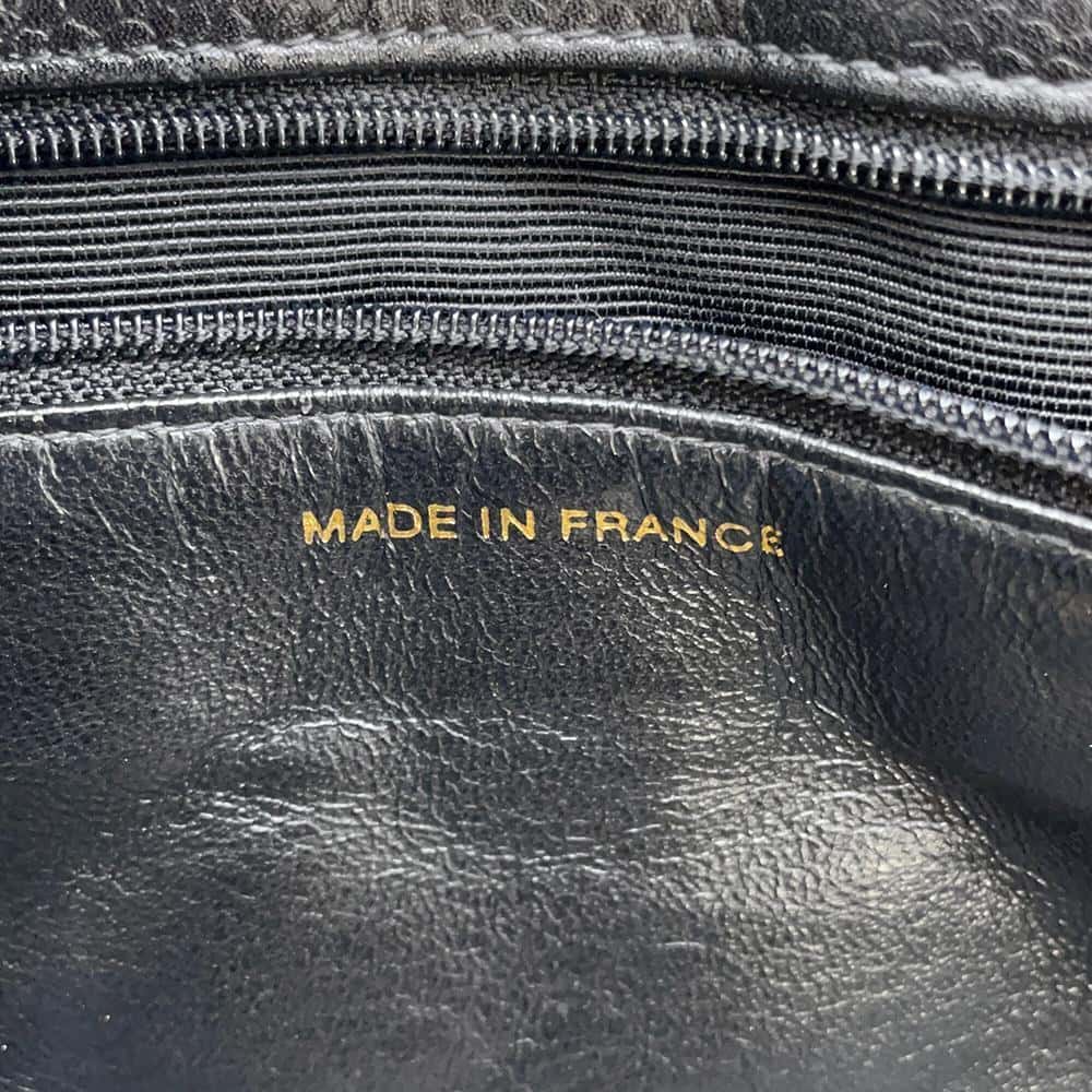 CHANEL Matelasse Chain Tote Black Caviar Leather