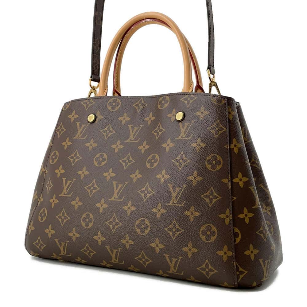 LOUIS VUITTON Montaigne Brown M41056 Monogram Size MM