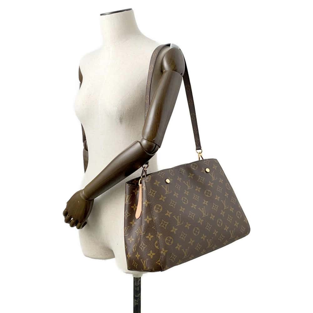 LOUIS VUITTON Montaigne Brown M41056 Monogram Size MM