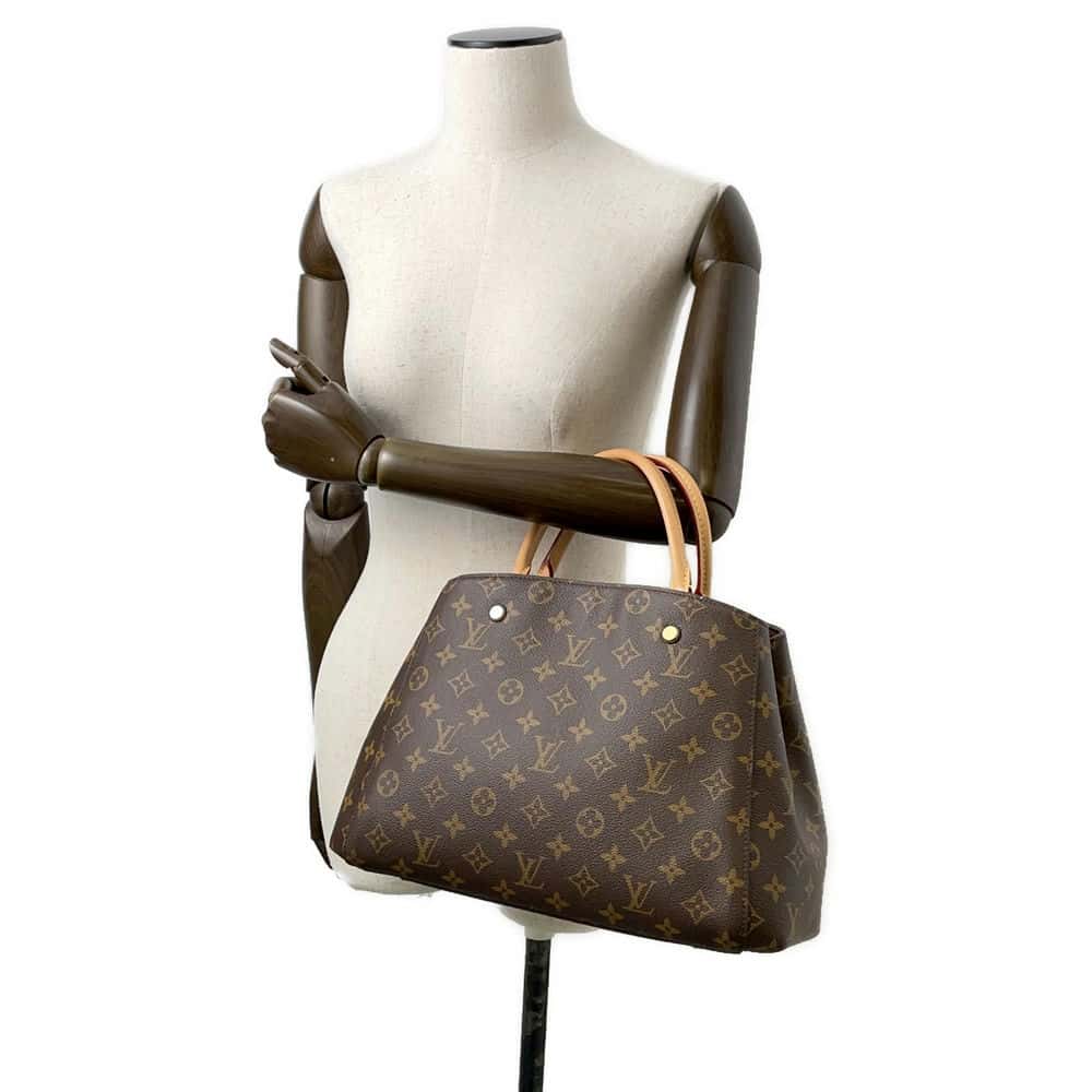 LOUIS VUITTON Montaigne Brown M41056 Monogram Size MM