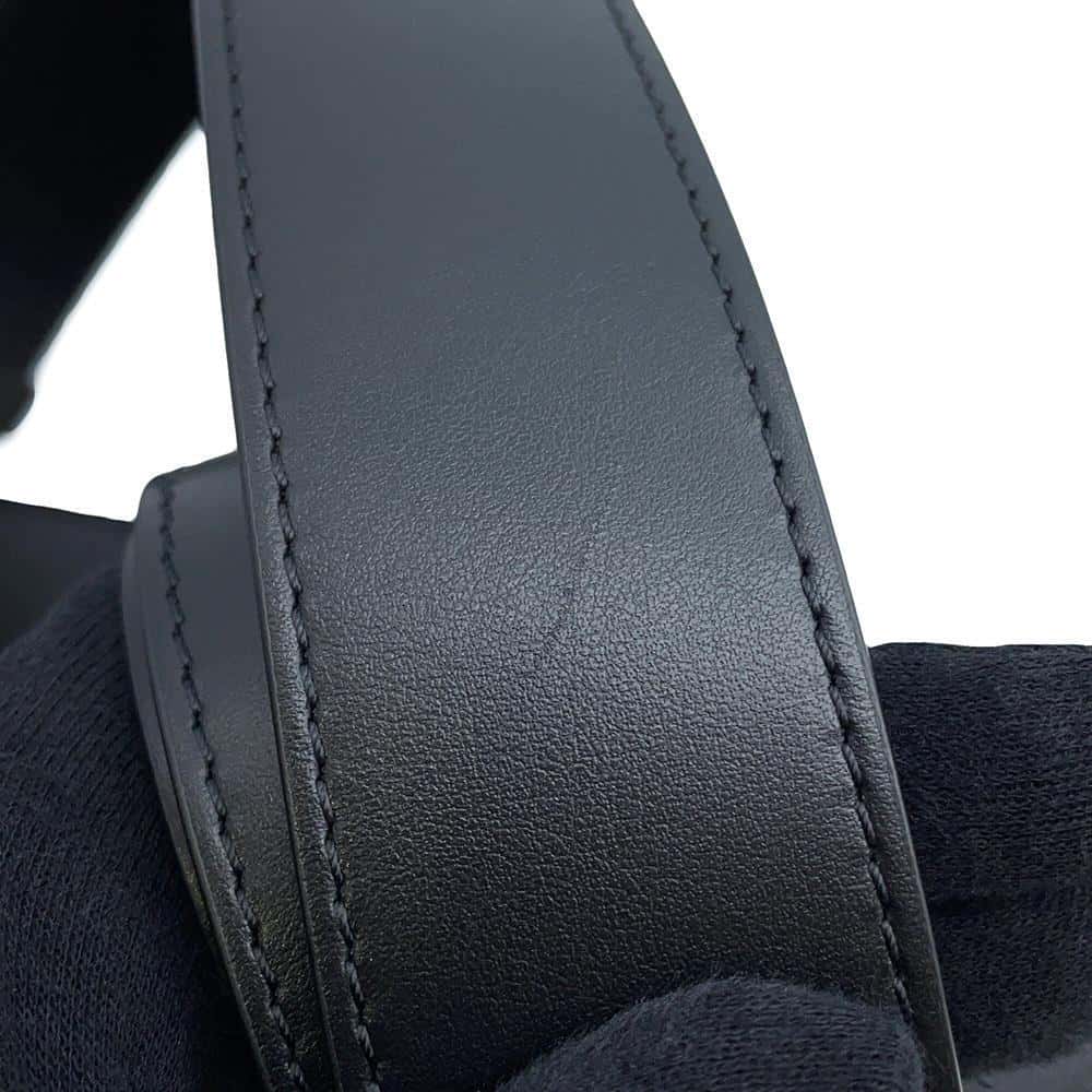 LOUIS VUITTON Sac Plat Fold Noir M58497 Epi Leather