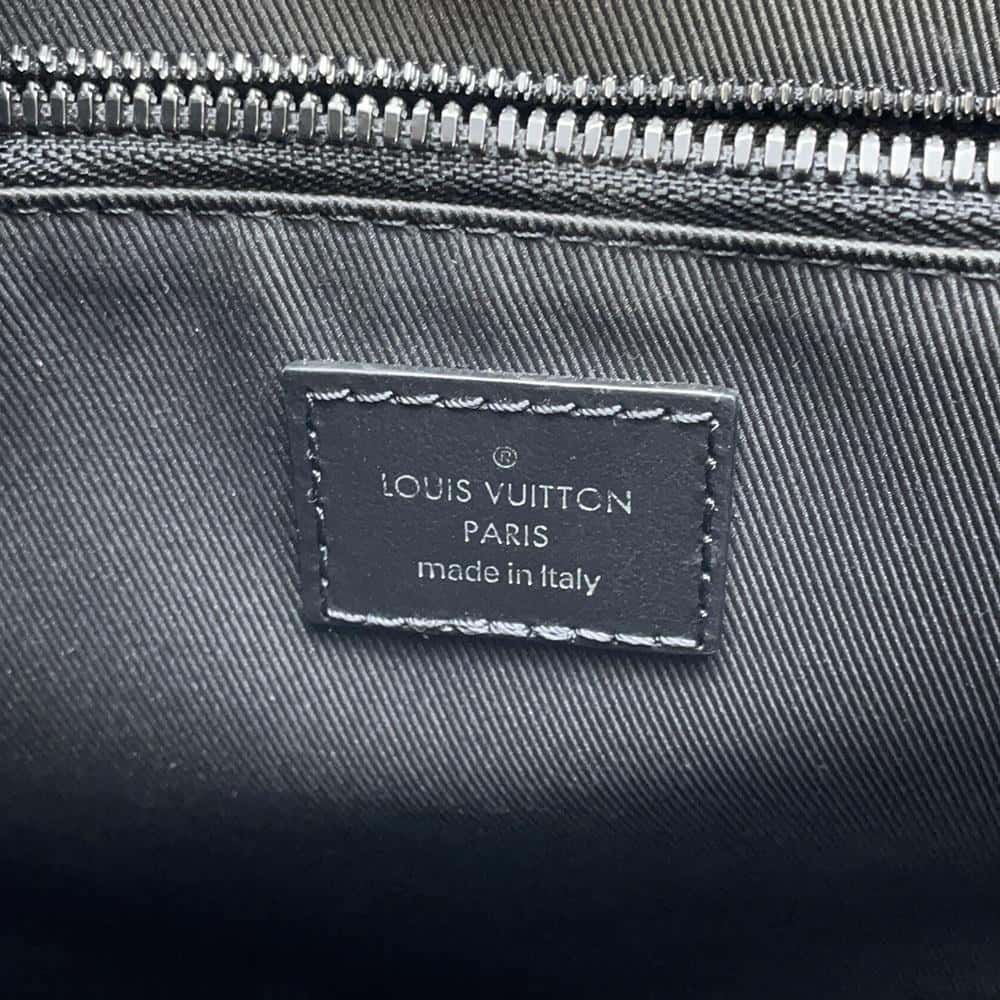 LOUIS VUITTON Sac Plat Fold Noir M58497 Epi Leather