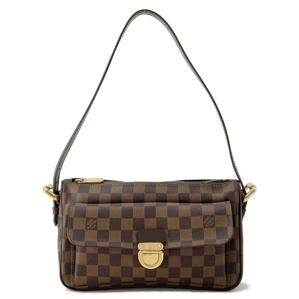LOUIS VUITTON Ravello Red N60006 Damier Ebene Canvas Size GM
