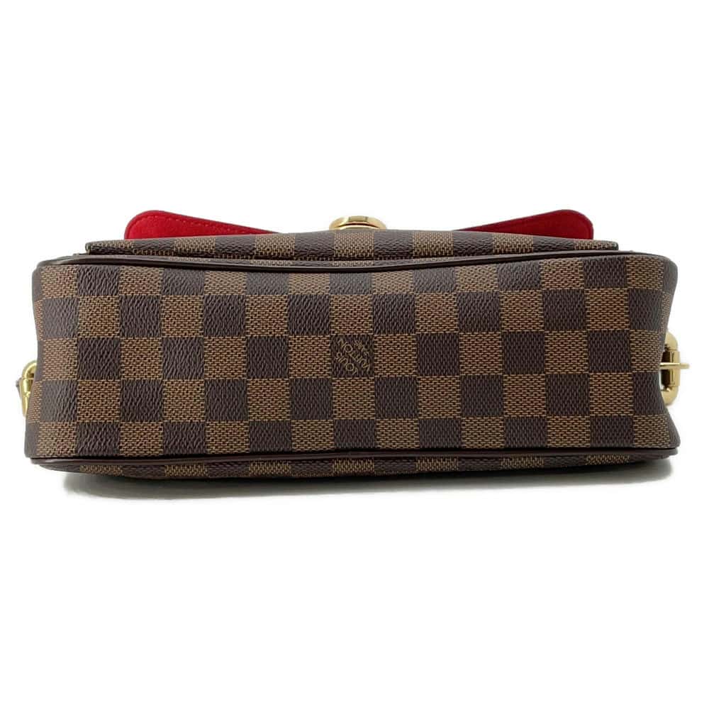 LOUIS VUITTON Ravello Red N60006 Damier Ebene Canvas Size GM