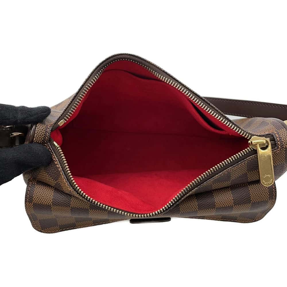 LOUIS VUITTON Ravello Red N60006 Damier Ebene Canvas Size GM