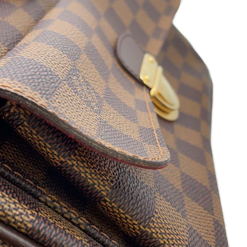 LOUIS VUITTON Ravello Red N60006 Damier Ebene Canvas Size GM