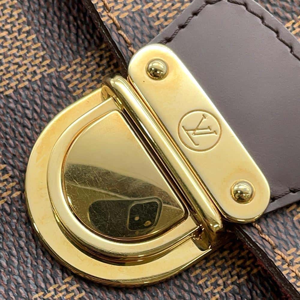 LOUIS VUITTON Ravello Red N60006 Damier Ebene Canvas Size GM