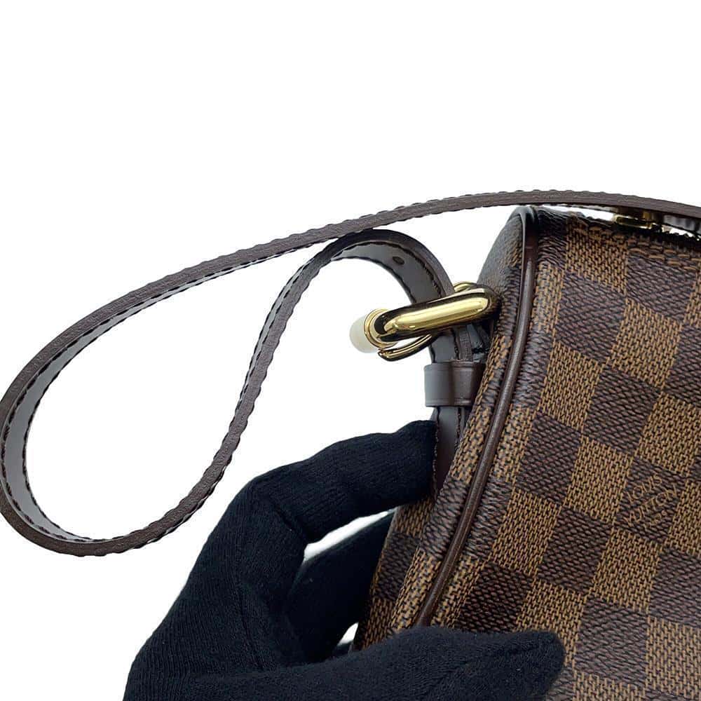 LOUIS VUITTON Ravello Red N60006 Damier Ebene Canvas Size GM
