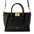 LOUIS VUITTON On My Side Noir M21546 Calf Leather Monogram Mahina Size PM