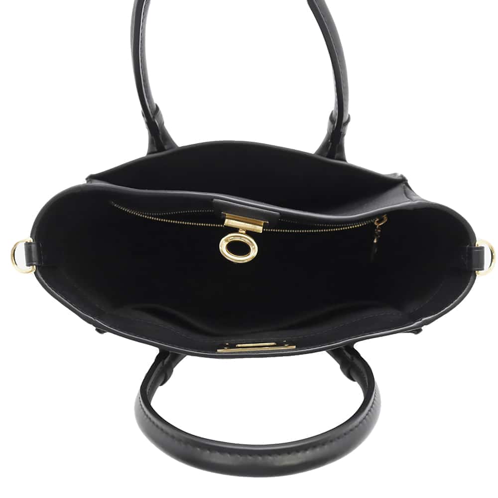 LOUIS VUITTON On My Side Noir M21546 Calf Leather Monogram Mahina Size PM