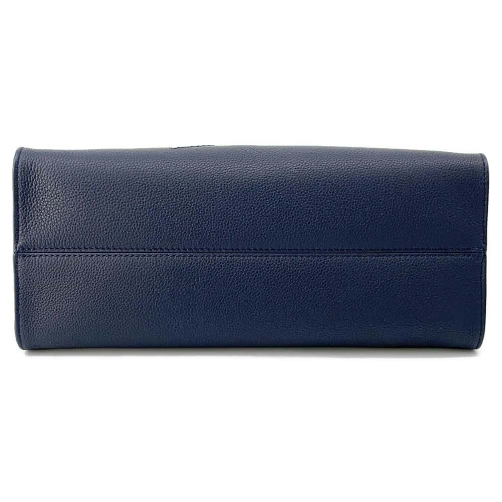 LOUIS VUITTON Onthego MM Navy Blue M24834 Calf Leather Nautical Size MM
