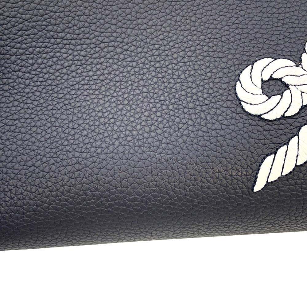 LOUIS VUITTON Onthego MM Navy Blue M24834 Calf Leather Nautical Size MM