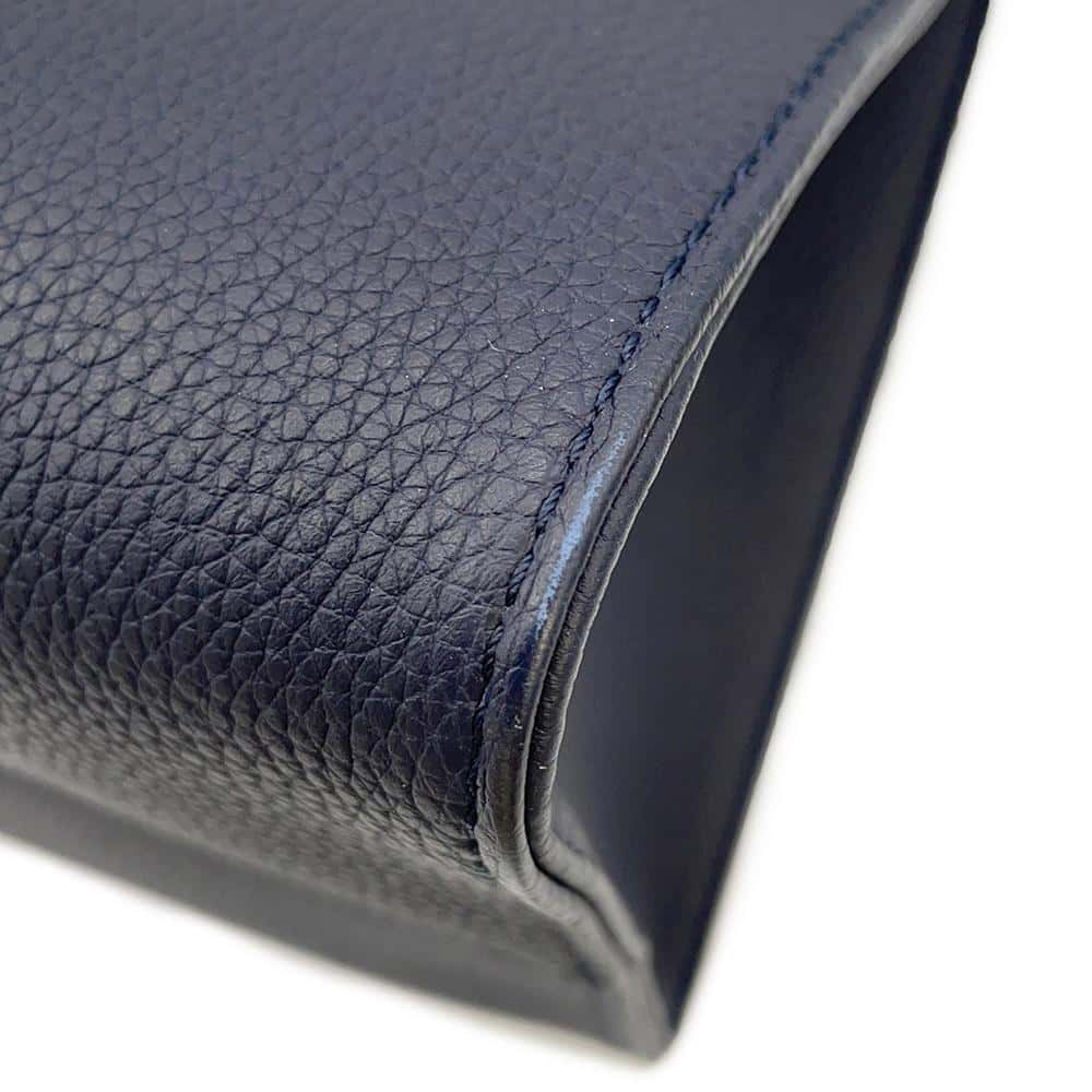 LOUIS VUITTON Onthego MM Navy Blue M24834 Calf Leather Nautical Size MM