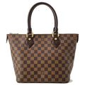 LOUIS VUITTON Saleya Red N51183 Damier Ebene Canvas Size PM