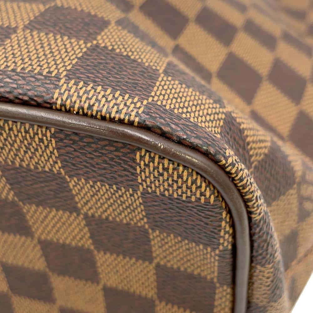 LOUIS VUITTON Saleya Red N51183 Damier Ebene Canvas Size PM