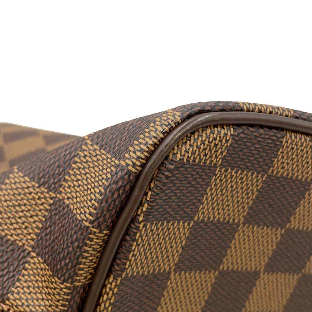 LOUIS VUITTON Saleya Red N51183 Damier Ebene Canvas Size PM
