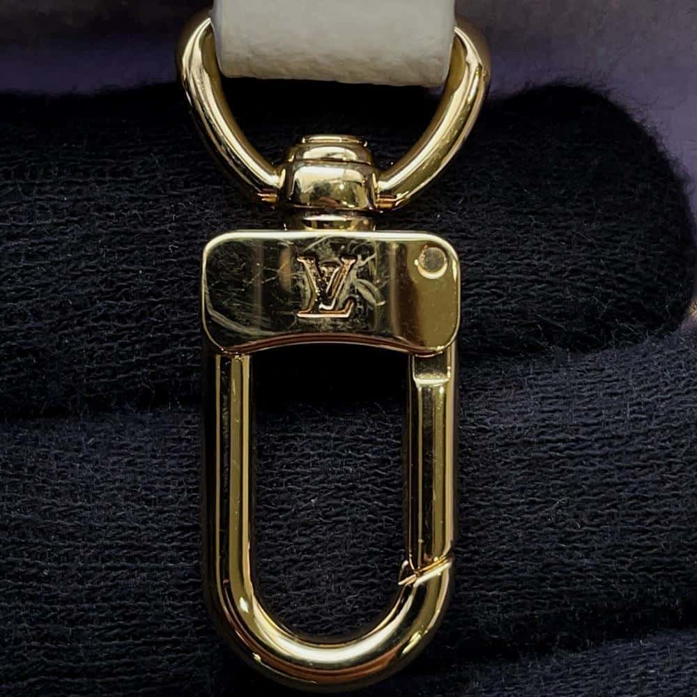 LOUIS VUITTON Onthego Latte White/Lilac M23937 Monogram Empreinte Leather Size MM