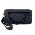 LOUIS VUITTON Pochette Volga Noir M55703 Monogram Empreinte Leather