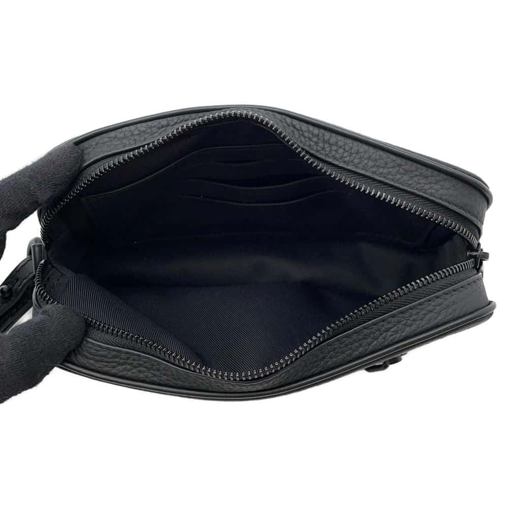 LOUIS VUITTON Pochette Volga Noir M55703 Monogram Empreinte Leather