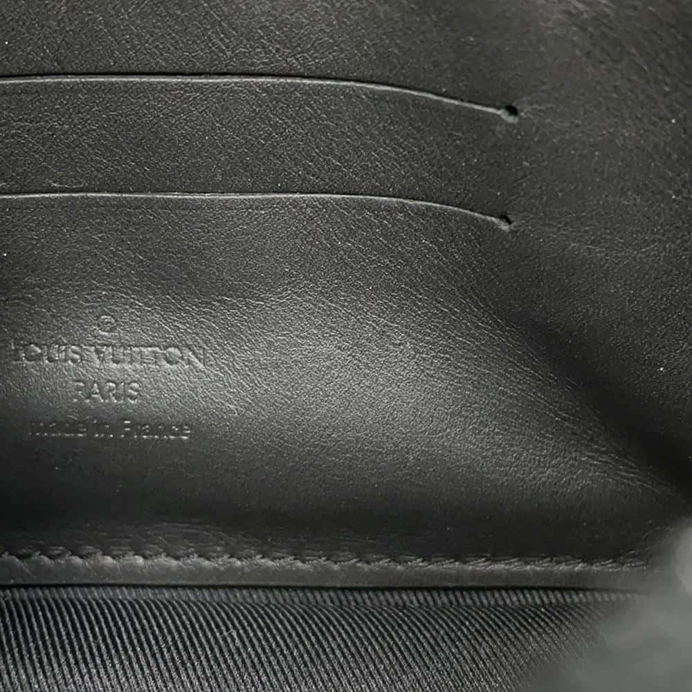 LOUIS VUITTON Pochette Volga Noir M55703 Monogram Empreinte Leather
