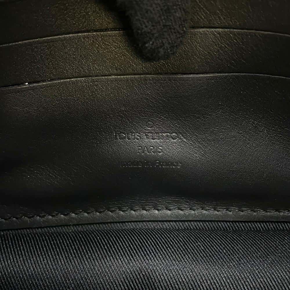 LOUIS VUITTON Pochette Volga Noir M55703 Monogram Empreinte Leather