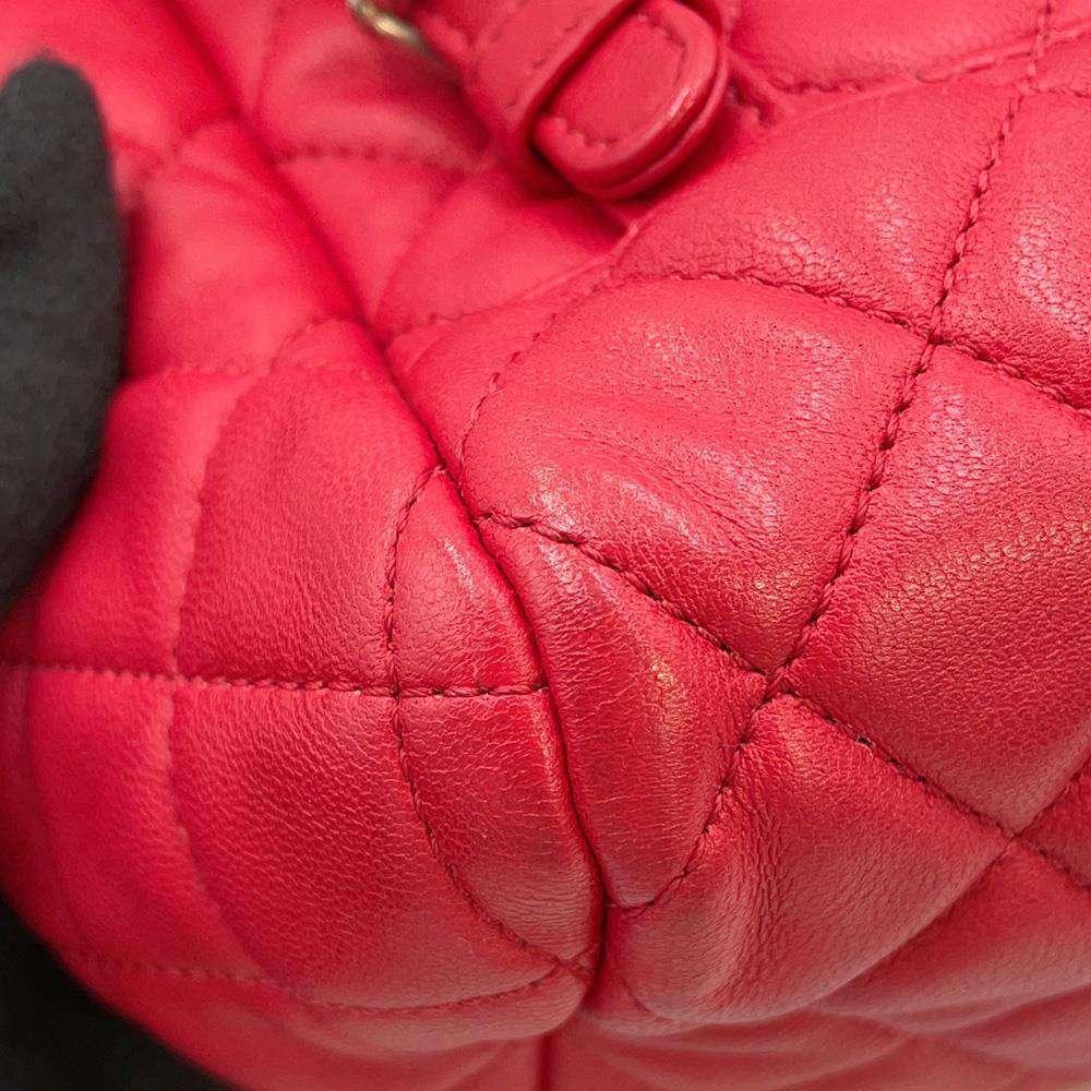 CHANEL Matelasse Urban Spirit Backpack RedA91122 Lambskin Size Large