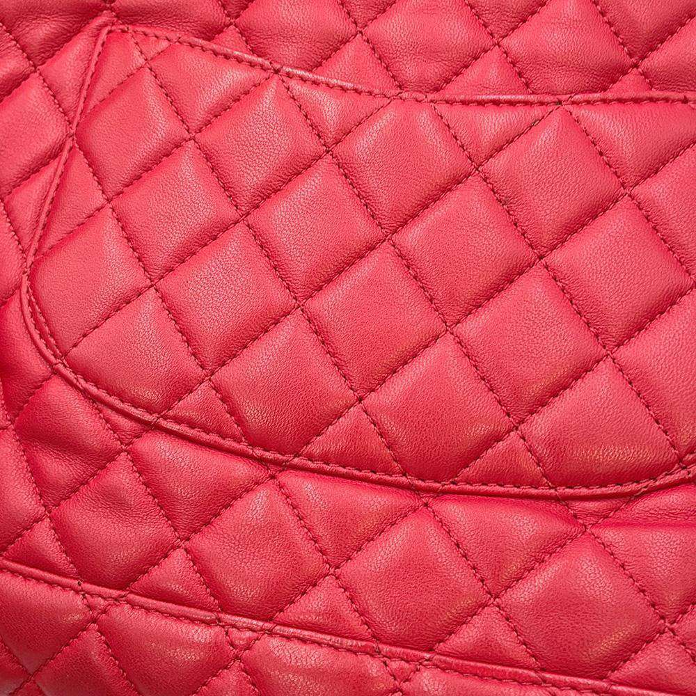 CHANEL Matelasse Urban Spirit Backpack RedA91122 Lambskin Size Large