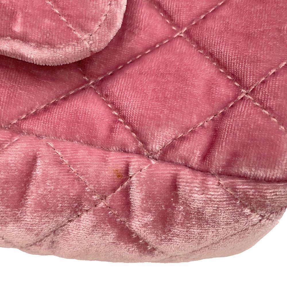CHANEL Hobo Bag PinkAS4323 Velour Leather Size Small