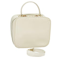 GUCCI Hand Bag Patent leather 2way Cream Gold 98924