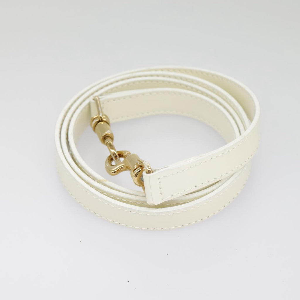 GUCCI Hand Bag Patent leather 2way Cream Gold 98924
