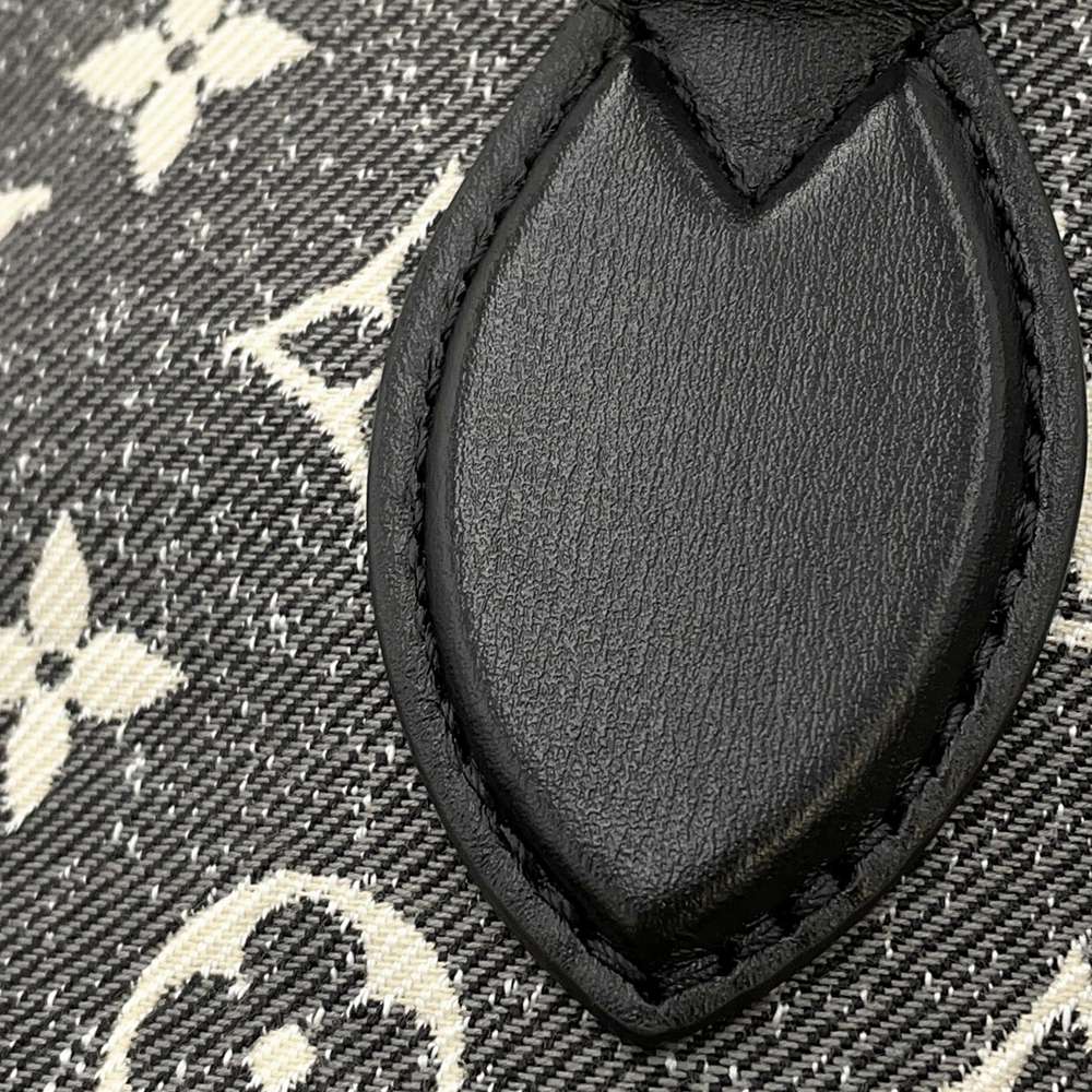 LOUIS VUITTON Onthego Noir/White M46448 Monogram・Jacquard Denim Size MM