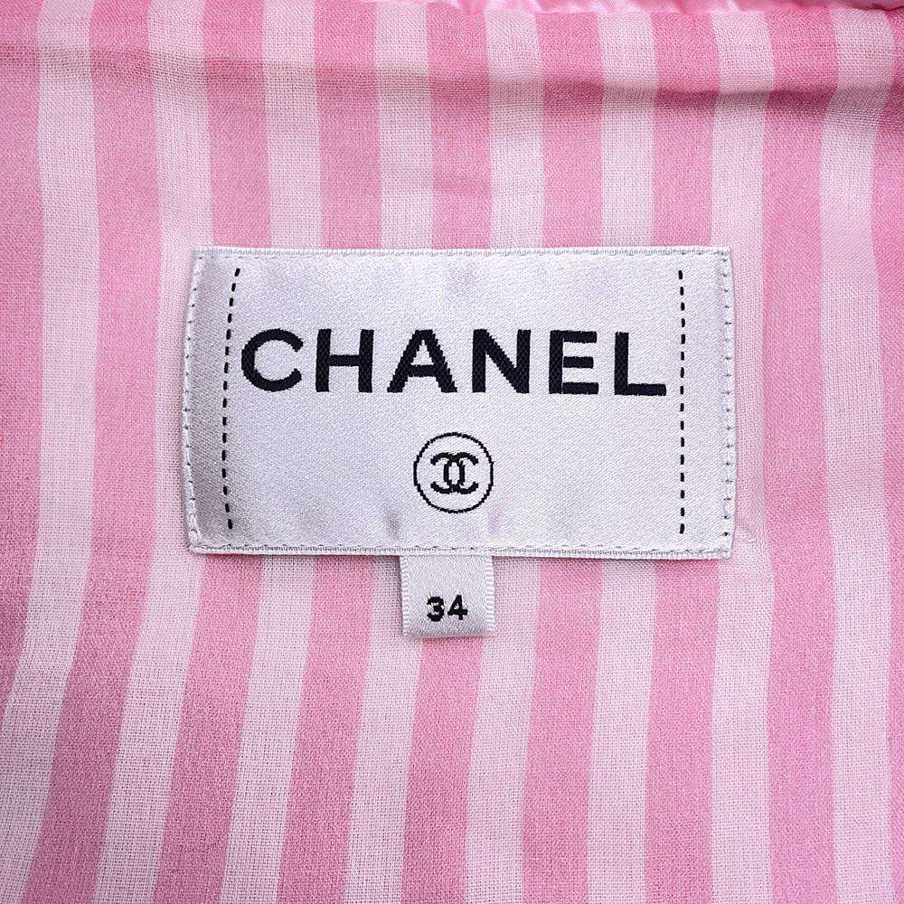 CHANEL Coco Beach Blouson Size 34 PinkP76226V68691 Polyester100%