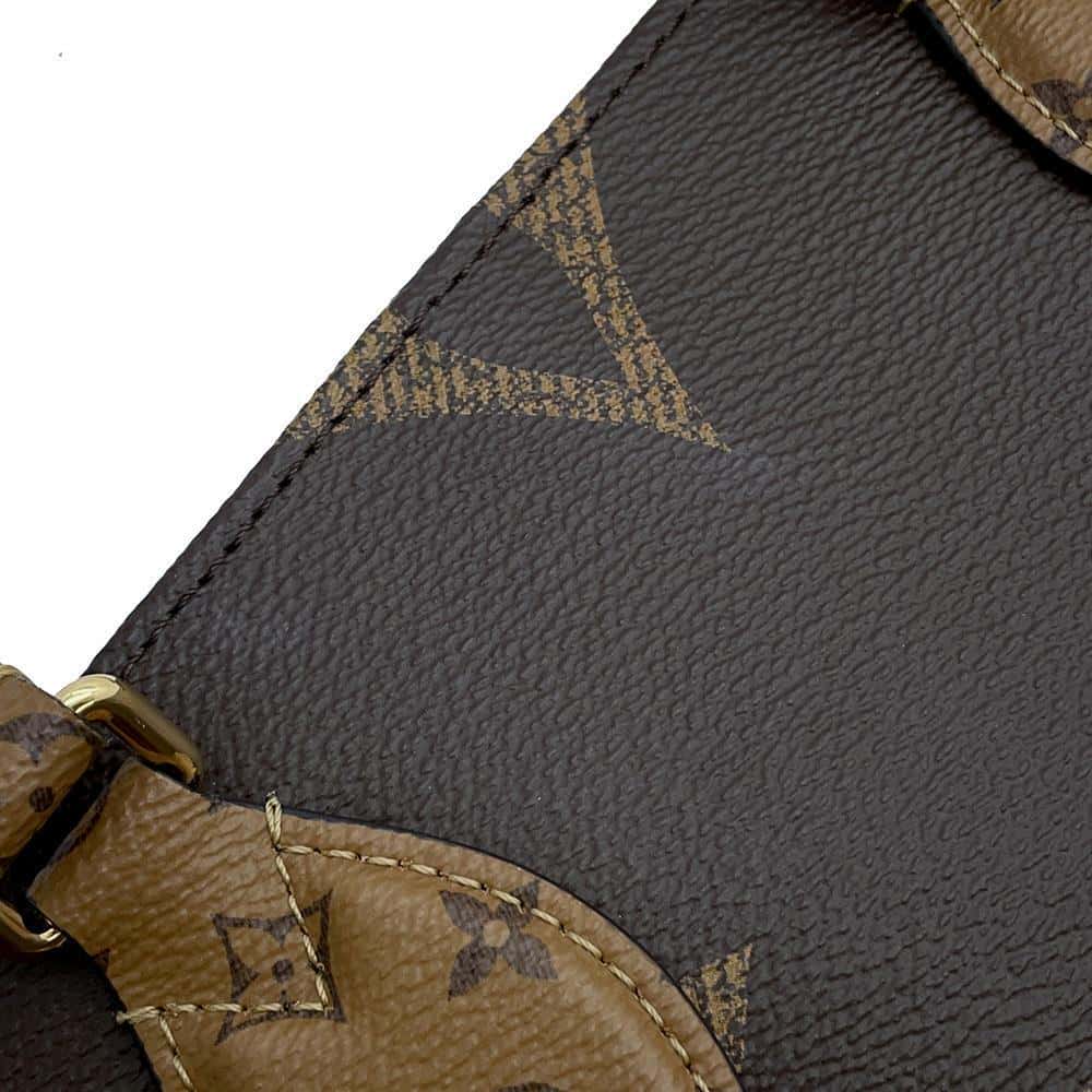 LOUIS VUITTON Onthego Red M45321 Monogram Monogram Reverse Canvas Monogram Giant Size MM