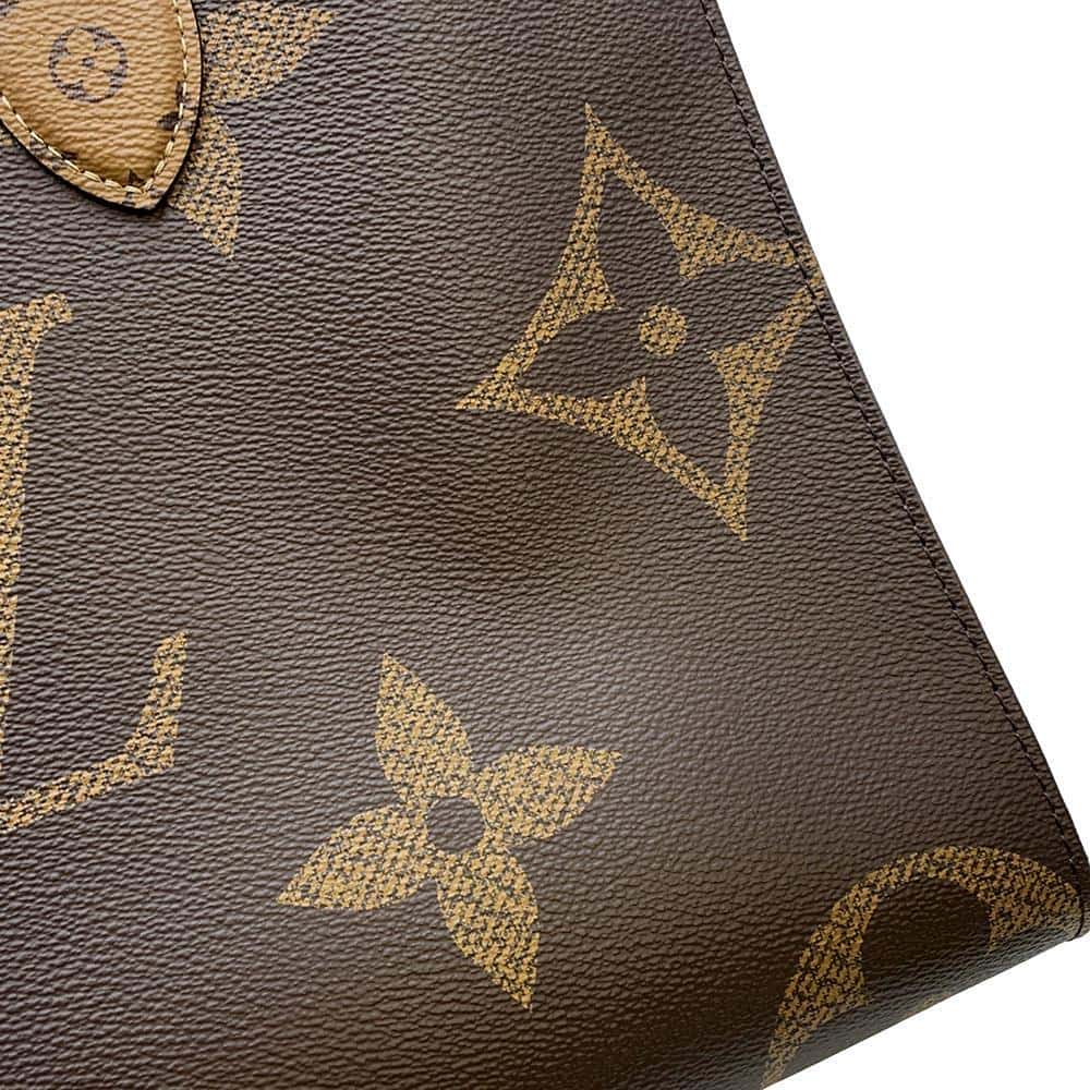 LOUIS VUITTON Onthego Red M45321 Monogram Monogram Reverse Canvas Monogram Giant Size MM