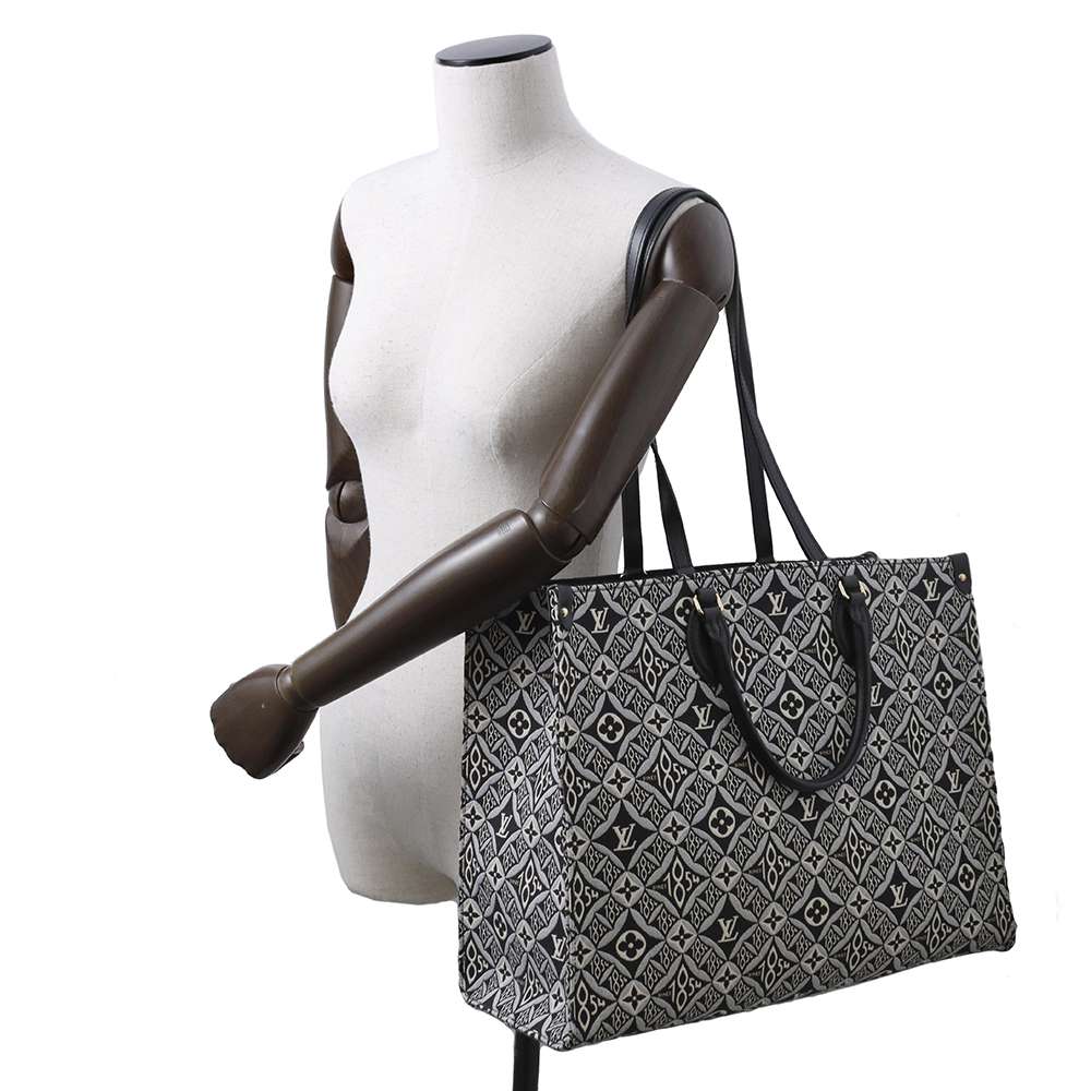 LOUIS VUITTON Onthego Noir M57207 Monogram・Jacquard SINCE1854 Size GM
