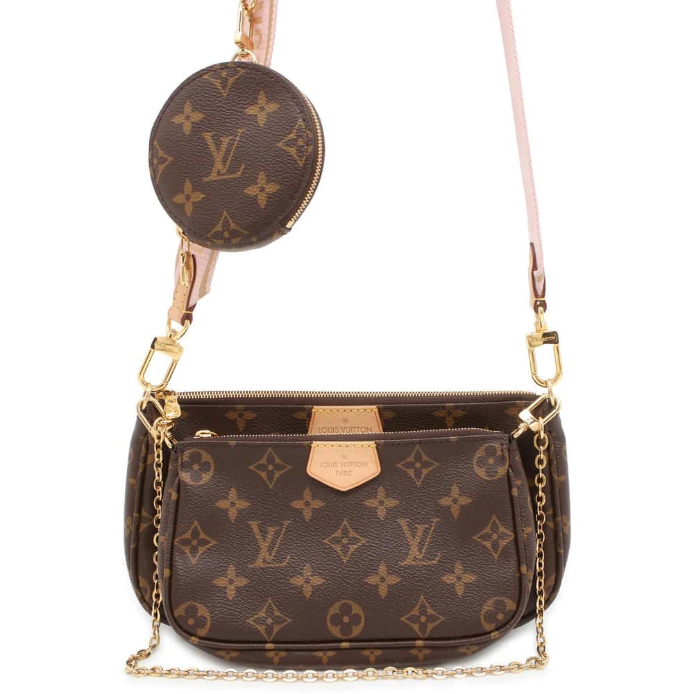 LOUIS VUITTON Multi Pochette Accessoires Rose claire M44840 Monogram
