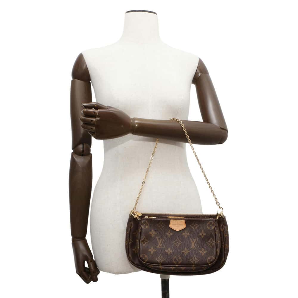 LOUIS VUITTON Multi Pochette Accessoires Rose claire M44840 Monogram
