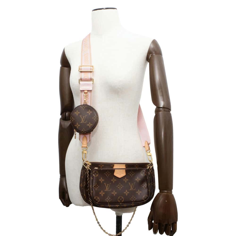 LOUIS VUITTON Multi Pochette Accessoires Rose claire M44840 Monogram