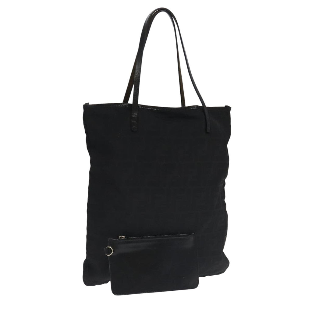 FENDI Zucca Canvas Tote Bag Black 98967