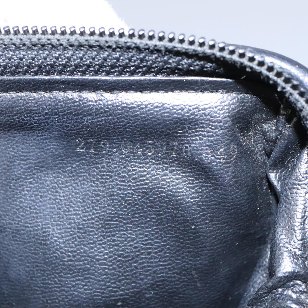 FENDI Zucca Canvas Hand Bag Brown Black 98983