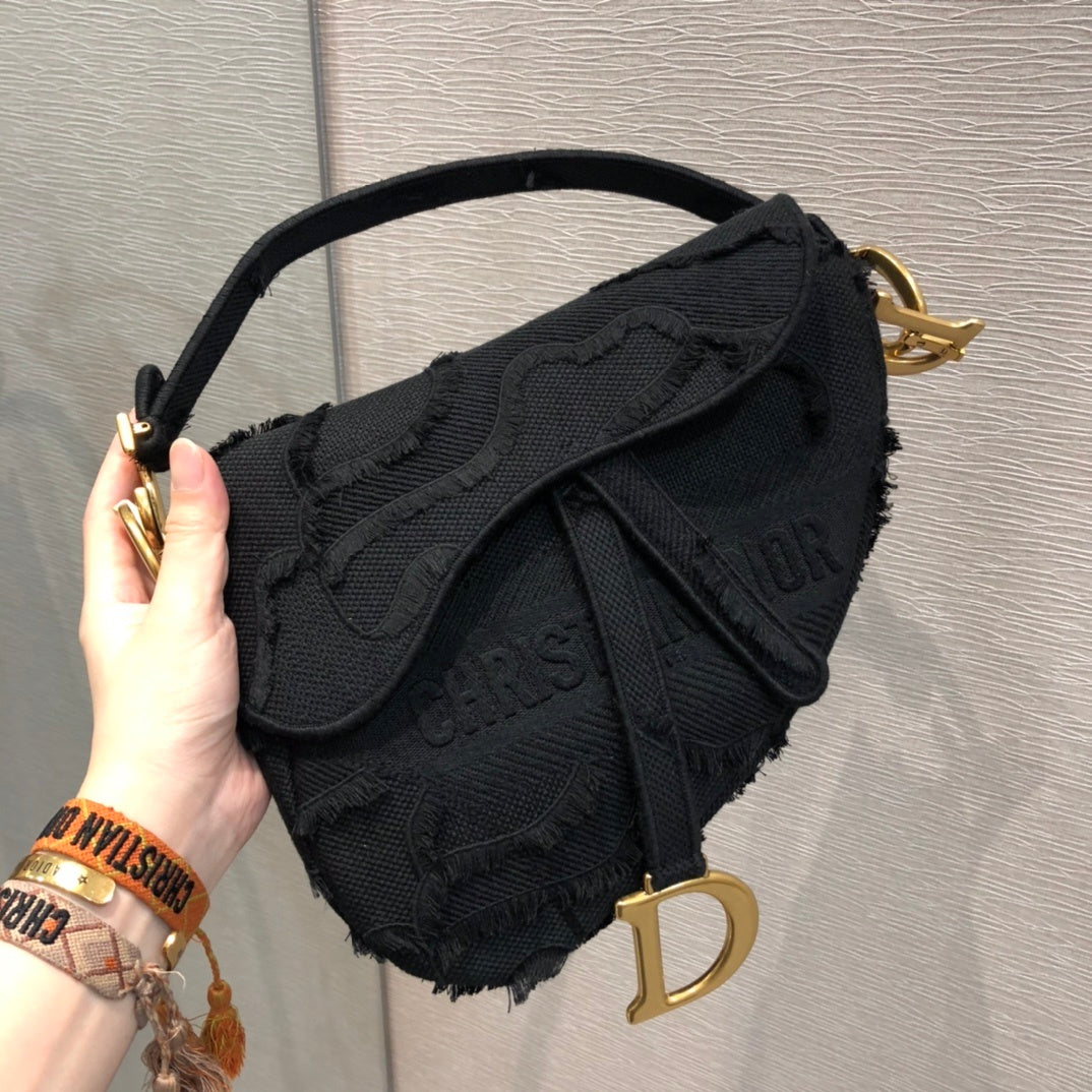GLAMI Saddle Bag Black For Women 10in/26cm CD