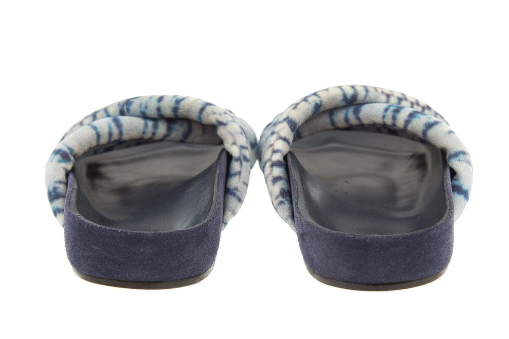 Isabel Marant Blue Tye Dye Slides SZ 37