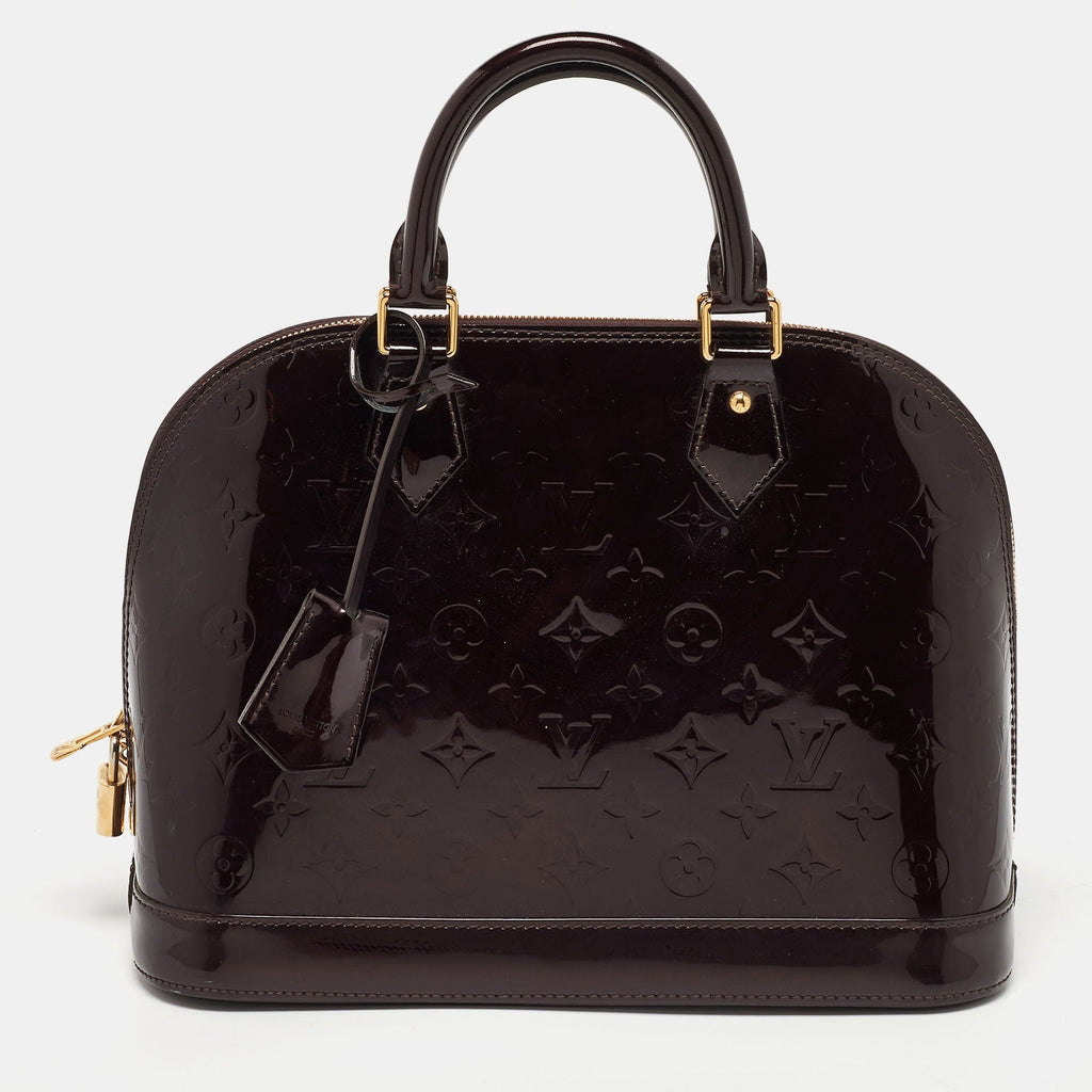 Louis Vuitton Amarante Monogram Vernis  Alma Pm Bag