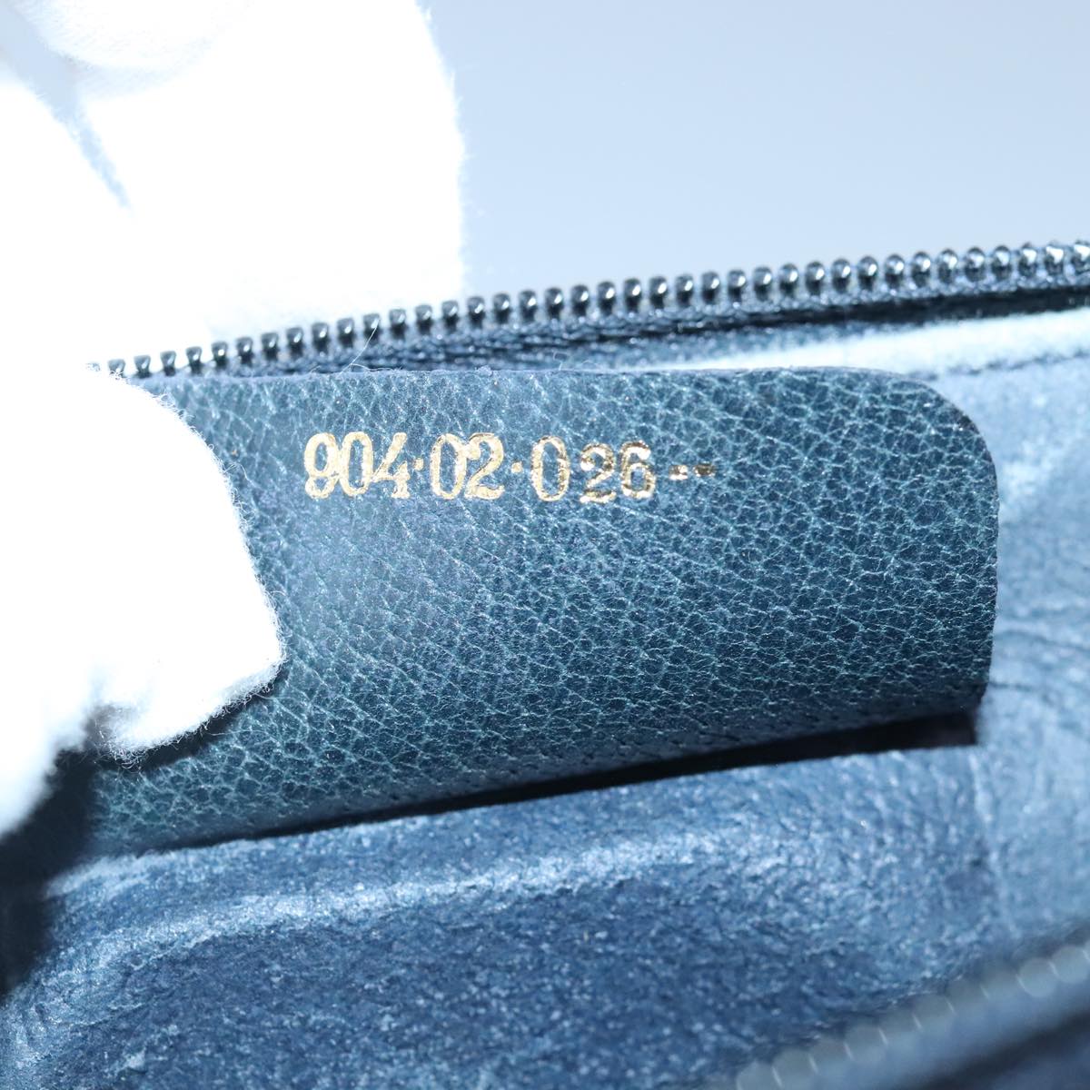 GUCCI GG Supreme Sherry Line Shoulder Bag PVC Navy Gold 99028