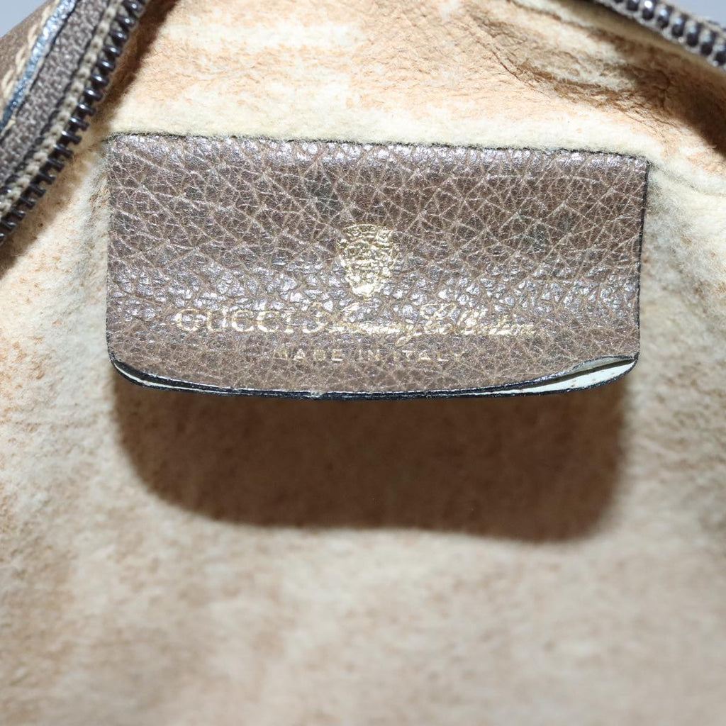 GUCCI GG Supreme Web Sherry Line Shoulder Bag PVC Beige Red 99032
